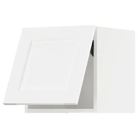 IKEA METOD МЕТОД, навісна шафа з нат мех відкривання, білий Енкопінг / білий імітація дерева, 40x40 см 894.734.87 фото