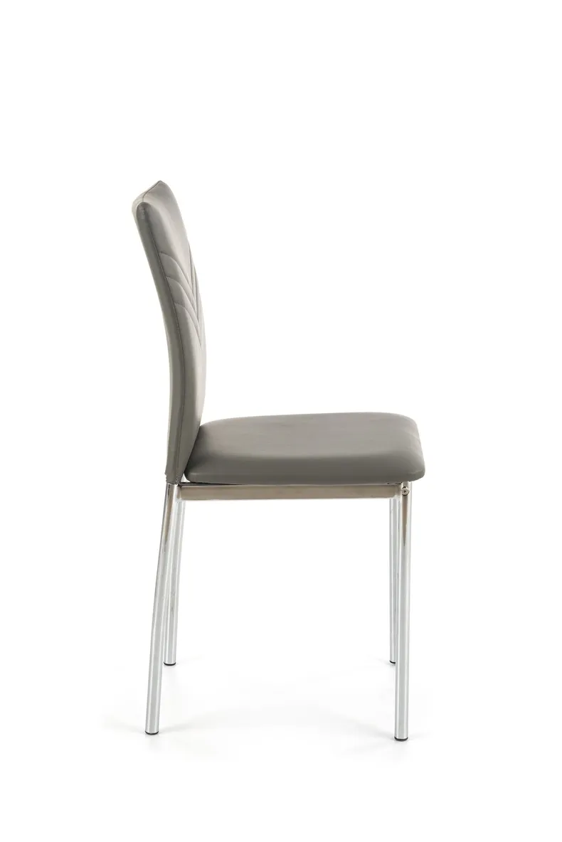 Кухонний стілець HALMAR K137 сірий, хром фото №2