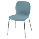 IKEA KARLPETTER КАРЛЬПЕТТЕР, стілець, ГУННАРЕД світло-синій / СЕФАСТ хромований 294.814.66 фото thumb №1