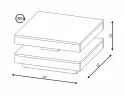 Журнальний столик SIGNAL Cotto 67x67 см, дуб вотан фото thumb №3
