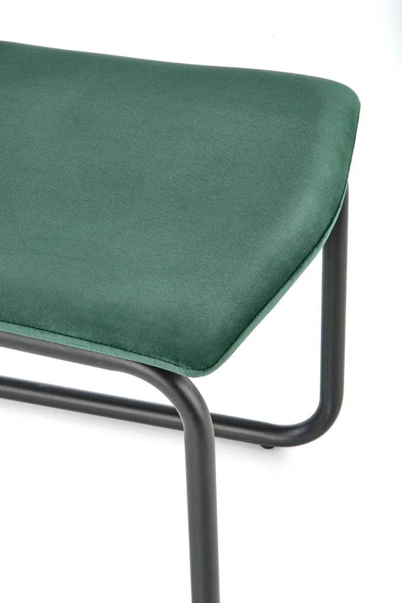 Кухонний стілець оксамитовий HALMAR K444 Velvet, темно-зелений фото №3