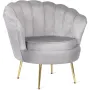 Кресло мягкое бархатное MEBEL ELITE ANGEL Velvet, серый фото