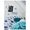 IKEA BLÅVINGAD БЛОВІНГАД, підковдра та наволочка, орнамент кит синій/білий, 150x200/50x60 см 205.211.03 фото thumb №9
