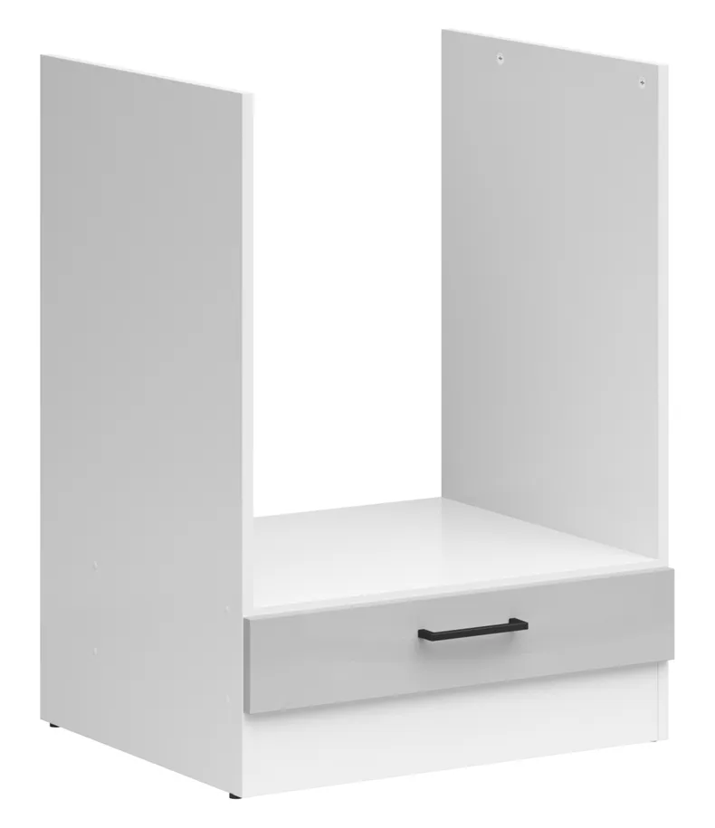 BRW Кухонный шкаф для встраиваемого духового шкафа Junona Line 60 см светло-серый глянец, светло-серый глянец DPK/60/82_BBL-BI/JSZP фото №2