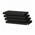 IKEA BROR БРОР, полиця, чорний, 64x39 см 105.122.79 фото thumb №1