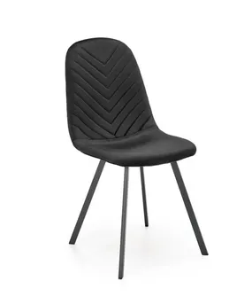 Кухонний стілець оксамитовий HALMAR K462 Velvet, BLUVEL 19 - чорний фото