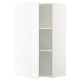 IKEA METOD МЕТОД, шафа навісна із полицями, білий / ВОКСТОРП глянцевий / білий, 60x100 см 794.614.23 фото