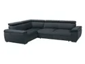 BRW Лофт розкладний кутовий диван з ящиком для зберігання велюровий сірий, Monoli 97 Grey NA-LOFT-RECBK.2F-G1_A99582 фото thumb №1