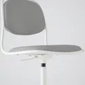 IKEA ÖRFJÄLL ОРФЬЄЛЛЬ, обертовий стілець, білий / ВІССЛЕ світло-сірий 494.160.12 фото thumb №4