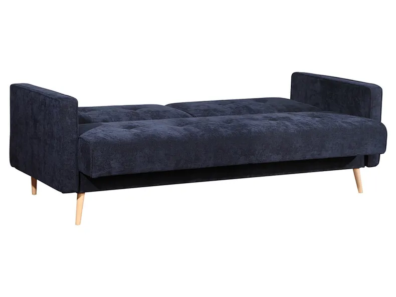BRW Трехместный диван-кровать Leto с контейнерным пледом синий, Rosario 465 Navy/Rosario 453 Grey WE-LETO-G1_B93D7F фото №4