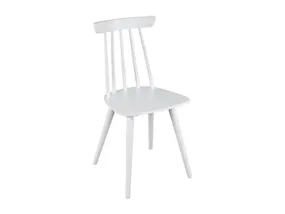 BRW Сучасний дерев'яний стілець з палицею білий, білий TXK_PAT_MOD-TX098-1-TK0 фото