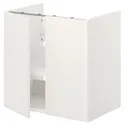 IKEA ENHET ЭНХЕТ, напольн шкаф д / раковины / полка / двери, белый, 60x42x60 см 193.224.30 фото thumb №1