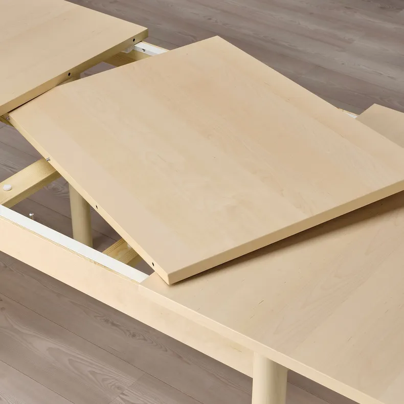 IKEA RÖNNINGE РЁННИНГЕ, раздвижной стол, береза, 118 / 173x78 см 305.074.65 фото №6