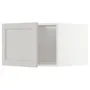 IKEA METOD МЕТОД, верхня шафа для холодильн / мороз кам, білий / світло-сірий Lerhyttan, 60x40 см 994.621.53 фото