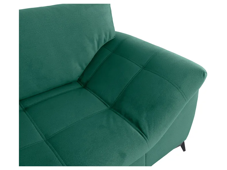 BRW Лівосторонній кутовий диван Asturia розкладний з ящиком для зберігання велюровий зелений, NA-ASTURIA-RECBK.2F-GA_BBF2F1 фото №5