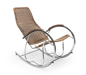 Кресло-качалка HALMAR BEN коричневый фото
