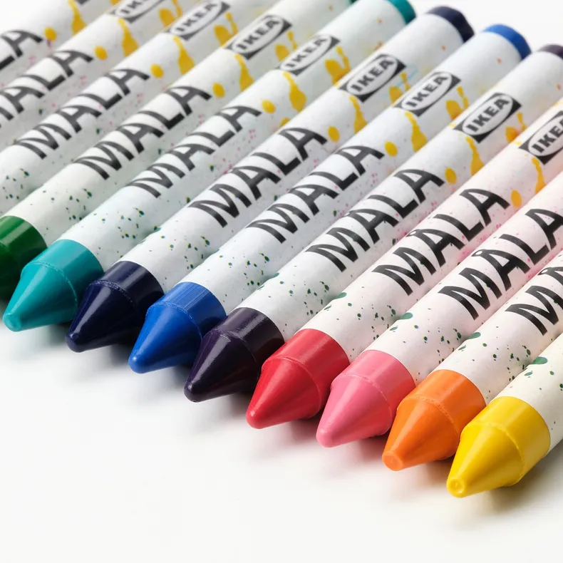 IKEA MÅLA МОЛА, восковой карандаш, различные цвета 004.555.47 фото №6