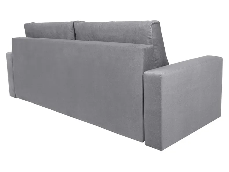 BRW Трехместный диван-кровать Angie с ящиком для хранения велюровый серый, Фэнси 90 серый SO3-ANGIE-LX_3DL-G2_B8517B фото №4