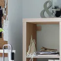 IKEA KALLAX КАЛЛАКС, стеллаж с 10 вставками, имитация беленого дуба, 182x182 см 091.976.05 фото thumb №3