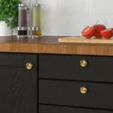 IKEA ENERYDA ЭНЕРИДА, ручка мебельная, цвет латуни, 27 мм 403.475.08 фото thumb №2