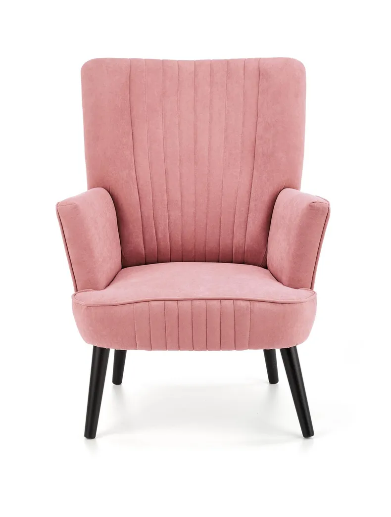 М'яке крісло оксамитове HALMAR DELGADO BLUVEL 52, рожевий фото №10