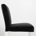 IKEA BERGMUND БЕРГМУНД, барний стілець зі спинкою, білий / Djuparp темно-сірий, 62 см 893.997.65 фото thumb №6