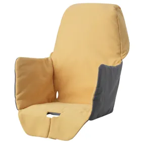 IKEA LANGUR ЛАНГУР, мягкий чехол высокого стульчика, желтый 303.469.86 фото