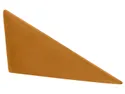 BRW Обитая треугольная панель L 30x15 см желтая 081242 фото thumb №2