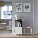 IKEA EKET ЕКЕТ, комбінація шаф із ніжками, білий темно-сірий / деревина, 35x35x80 см 193.860.78 фото thumb №3