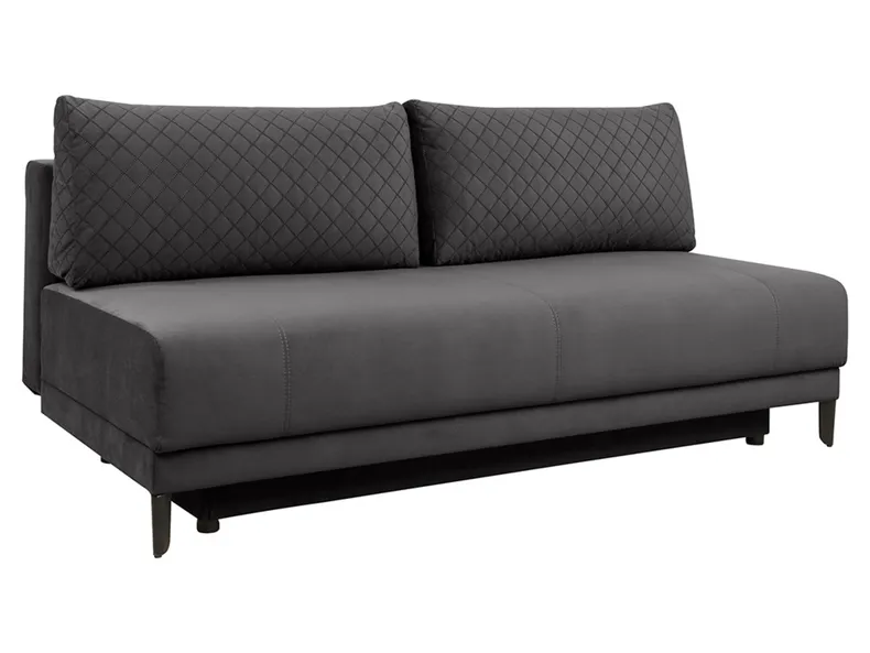 BRW Трехместный диван-кровать Sentila с ящиком для хранения велюровый серый, Trinitykaro 15 Graphite/Trinity 15 Graphite SO3-SENTILA-LX_3DL-G3_BA31DF фото №2