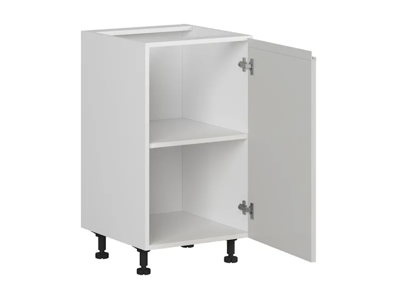 BRW Базовый шкаф для кухни Sole 45 см правый светло-серый глянец, альпийский белый/светло-серый глянец FH_D_45/82_P-BAL/XRAL7047 фото №3