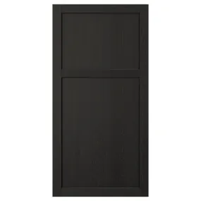 IKEA LERHYTTAN ЛЕРХЮТТАН, дверцята, чорна морилка, 60x120 см 603.560.59 фото