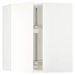 IKEA METOD МЕТОД, кутова навісна шафа, обертова, білий / ВАЛЛЬСТЕНА білий, 68x80 см 595.073.99 фото