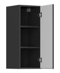 BRW Sole L6 30 см правый верхний кухонный шкаф черный матовый, черный/черный матовый FM_G_30/72_P-CA/CAM фото thumb №3