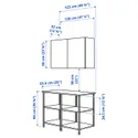 IKEA ENHET ЕНХЕТ, шафа, білий/блідо-сіро-зелений, 123x63.5x207 см 595.481.11 фото thumb №5