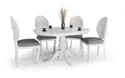 Кухонній стіл HALMAR WILLIAM 90-124x90 см білий фото thumb №1