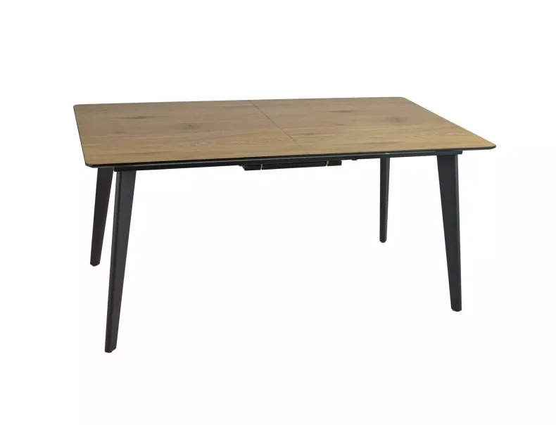 Стол обеденный SIGNAL RENE 160(200)х90 дуб / черный фото №3