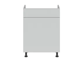 BRW Кухонная мойка Top Line 60 см с выдвижным ящиком светло-серая матовая, греноловый серый/светло-серый матовый TV_DKS_60/82_SMB/B-SZG/BRW0014 фото