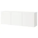 IKEA BESTÅ БЕСТО, настінна комбінація шаф, білий / ЛАППВІКЕН білий, 180x42x64 см 894.259.10 фото thumb №1