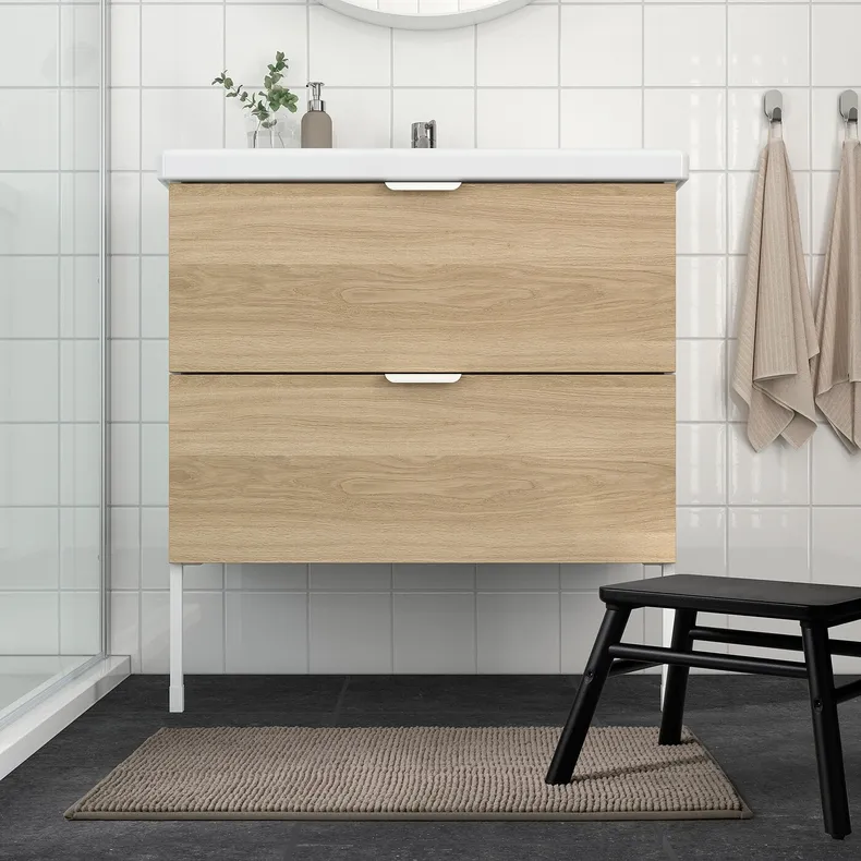 IKEA TOFTBO ТОФТБО, килимок для ванної кімнати, темно-бежевий, 50x80 см 104.675.83 фото №2