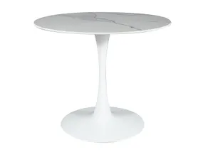 Обеденный Столик SIGNAL ESPERO, белый, 90x90 фото