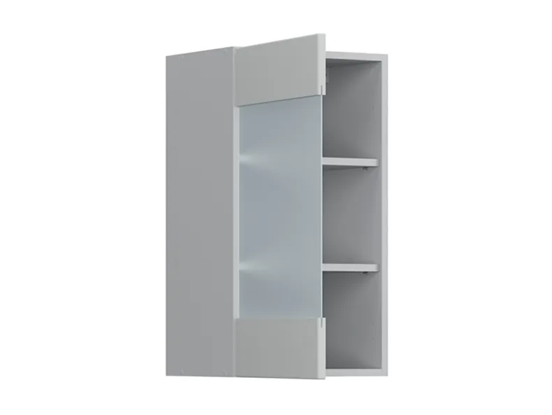 Кухонный шкаф BRW Top Line 40 см левый с дисплеем светло-серый матовый, греноловый серый/светло-серый матовый TV_G_40/72_LV-SZG/BRW0014 фото №3