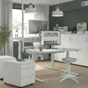 IKEA MITTZON МІТТЗОН, стіл регульований, електричний білий, 140x80 см 195.285.63 фото thumb №4
