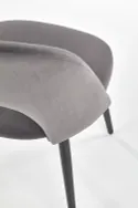 Кухонний стілець HALMAR K384 сірий/чорний (1шт=4шт) фото thumb №7