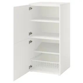 IKEA PLATSA, комбинация с дверьми, Белый/фондовый белый, 60x57x123 см 095.858.65 фото