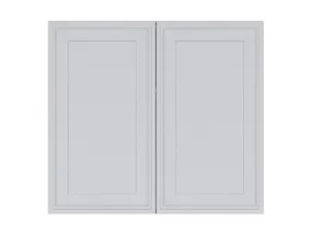 BRW Двухдверный верхний шкаф для кухни Verdi 80 см светло-серый матовый, греноловый серый/светло-серый матовый FL_G_80/72_L/P-SZG/JSZM фото