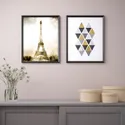 IKEA BILD БИЛЬД, постер, Эйфелева башня винтаж, 40x50 см 804.469.26 фото thumb №3