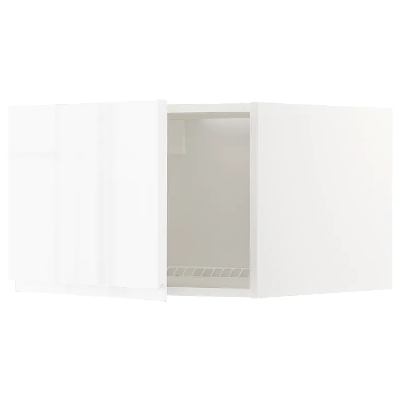 IKEA METOD МЕТОД, верхний шкаф д / холодильн / морозильн, белый / Воксторп глянцевый / белый, 60x40 см 794.689.24 фото №1
