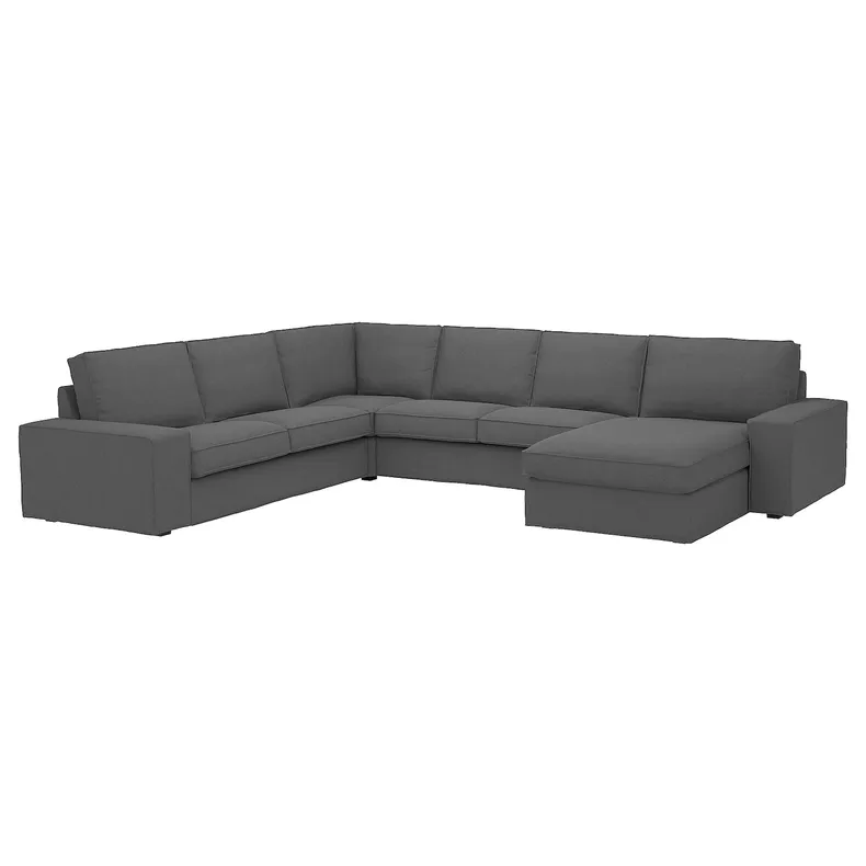 IKEA KIVIK КІВІК, кутовий диван, 5-місний з кушеткою 494.847.08 фото №1