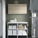 IKEA ENHET ЕНХЕТ, шафа, білий / імітація. дуб, 123x63.5x207 см 095.480.62 фото thumb №3